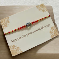 Red Pearl Handcrafted Rakhi