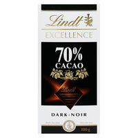 Lindt 70% Cacao Chocolate Bar