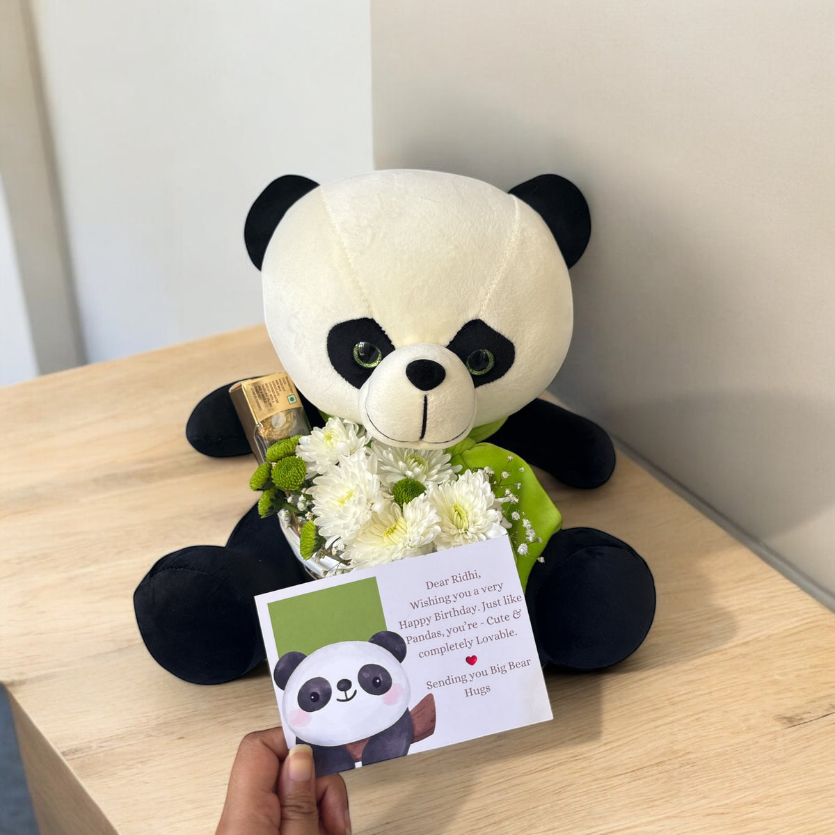 Panda Gift Raffle Panda on the wheels