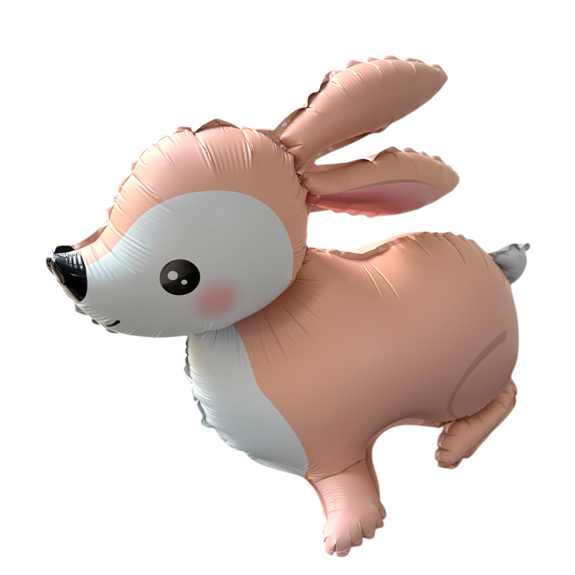 Inflatable animal-shaped balloon on a white background